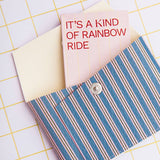 ECKE - Geldbeutel • Blau/Rosa Streifen - Geldbeutel - ROSA ECK