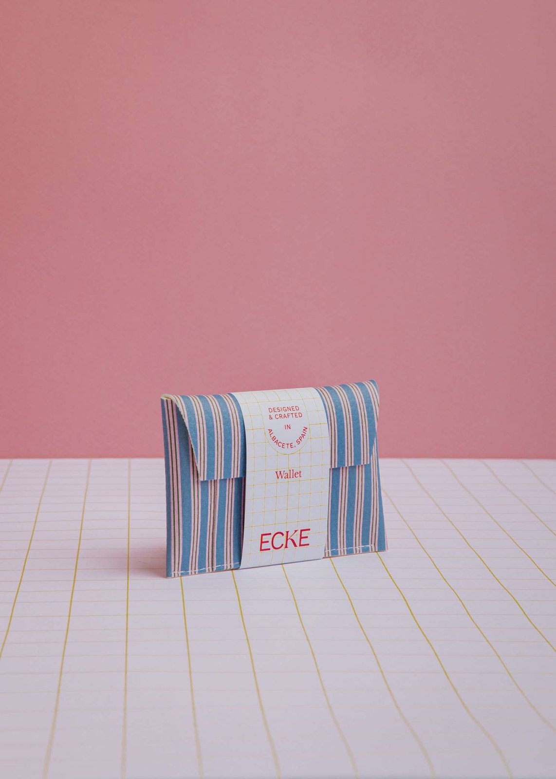 ECKE - Geldbeutel • Blau/Rosa Streifen - Geldbeutel - ROSA ECK