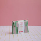 ECKE - Geldbeutel • Grün/Rosa Streifen - Geldbeutel - ROSA ECK