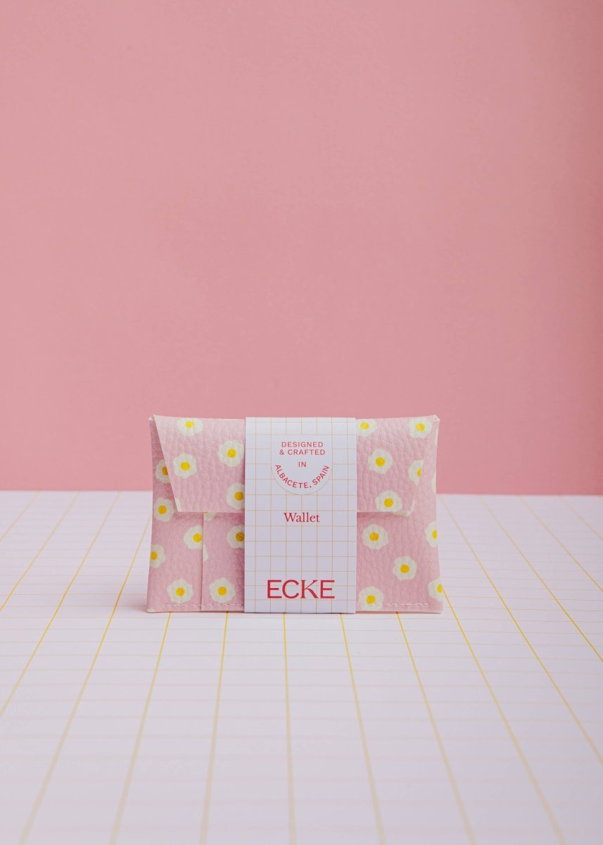 ECKE - HUEVOS Mini - Geldbeutel | Klick | Spiegeleier Pink - ROSA ECK - Ei, Rosa, Spiegelei