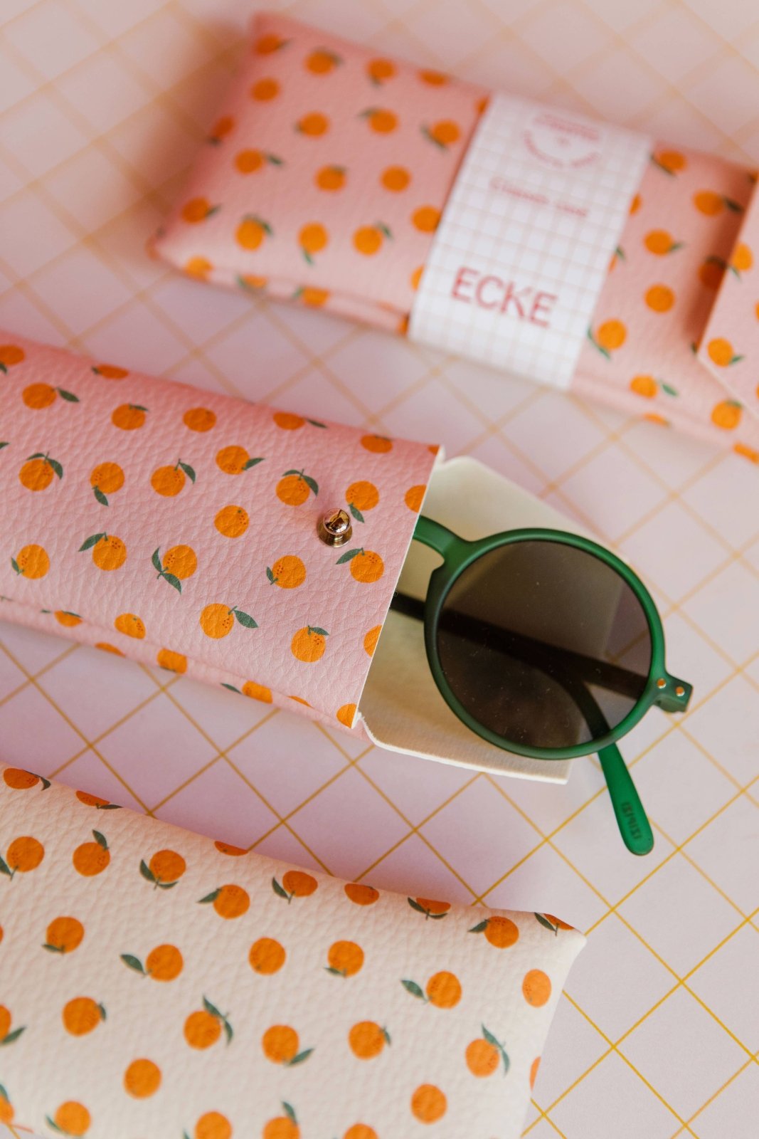 ECKE - NARANJAS Brillen - Etui • Orangen - Nude - Brillen - Etui - ROSA ECK Concept Store