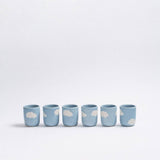 Egg Back Home - CLOUD Espressotasse Wolken Blau - ROSA ECK - Blau, ,