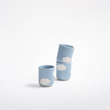 Egg Back Home - CLOUD Espressotasse Wolken Blau - ROSA ECK - Blau, ,