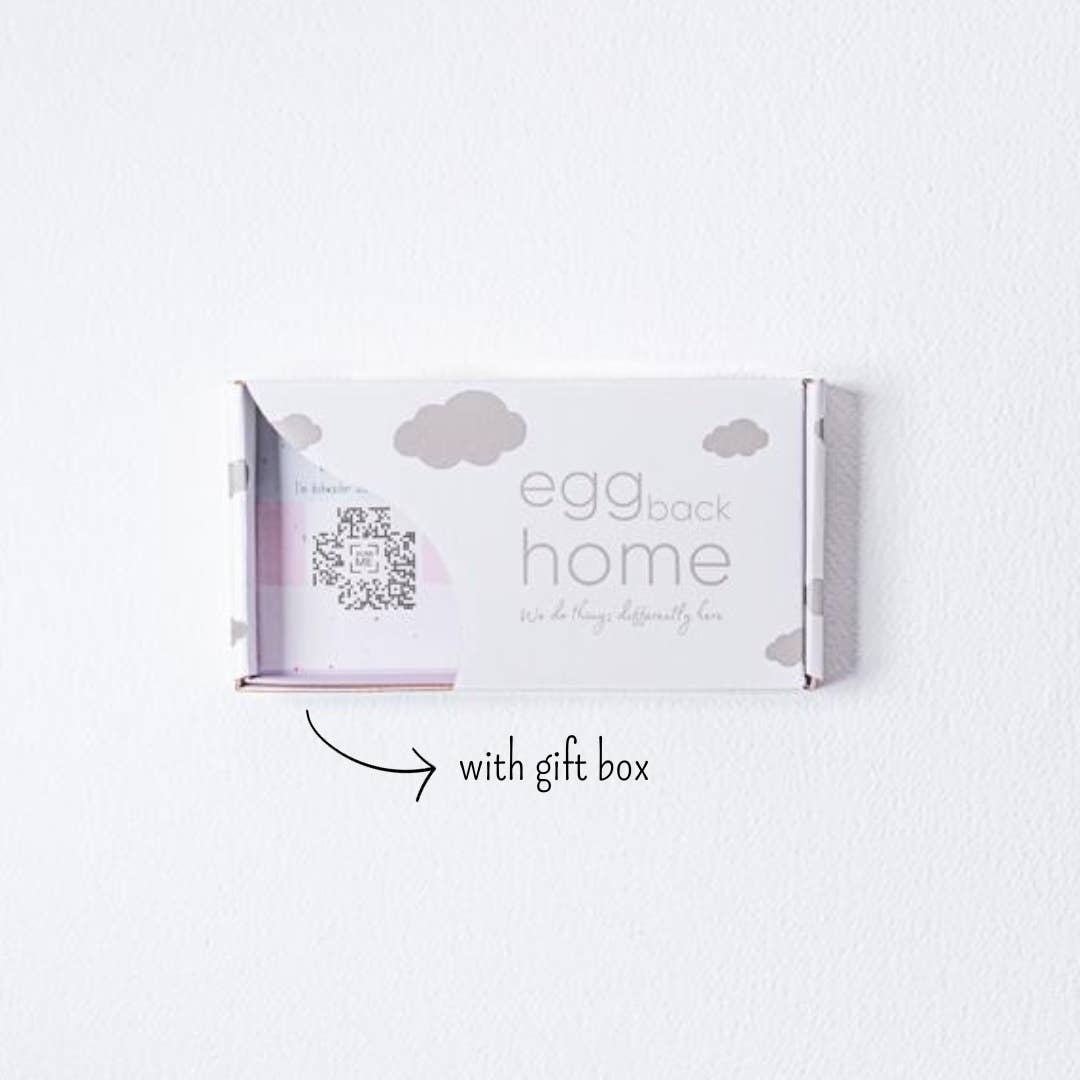 Egg Back Home - CLOUD Mini - Tablett - ROSA ECK - Blau, Schmucktablett, Wolken
