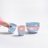 Egg Back Home - CLOUD Schüssel (⌀ 16 cm) - ROSA ECK - Blau, ,