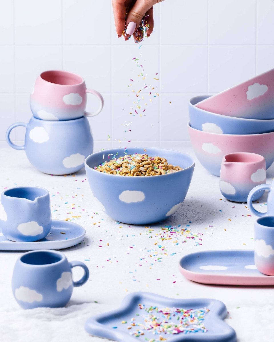 Egg Back Home - CLOUD Schüssel (⌀ 16 cm) - ROSA ECK - Blau, ,