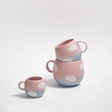 Egg Back Home - CLOUD SUNSET Espresso - Kaffeetasse (90 ml) - ROSA ECK - Blau, Rosa, Wolke