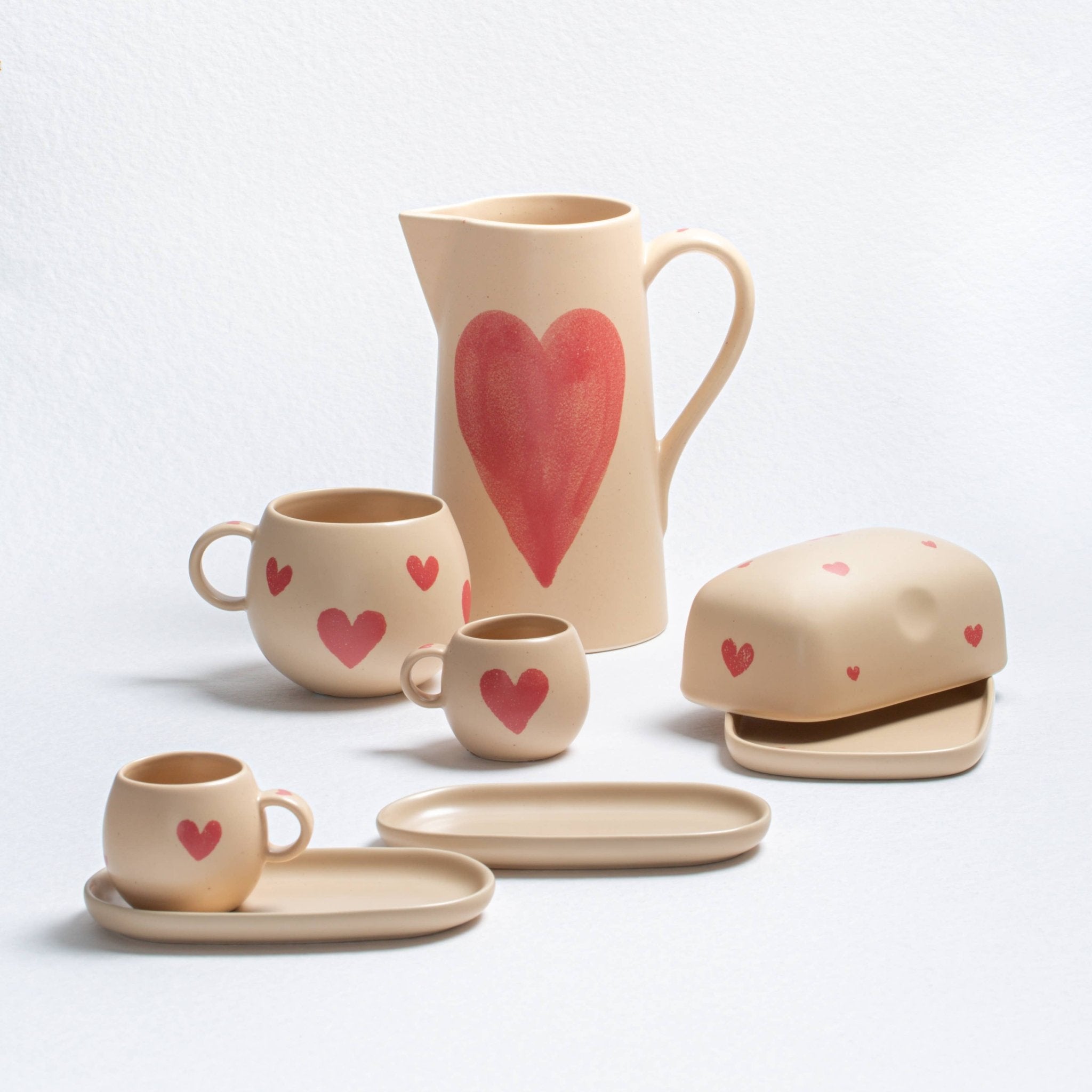 Egg Back Home - COZY HEARTS Große Tasse (500 ml) (Limited Edition) - ROSA ECK - Ball, ,
