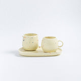 Egg Back Home - NEW PARTY Espressotasse Rund (90 ml) Gelb - ROSA ECK - Gelb, ,