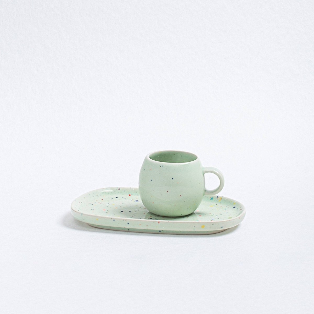 Egg Back Home - NEW PARTY Espressotasse Rund (90 ml) Grün - ROSA ECK - Grün, ,
