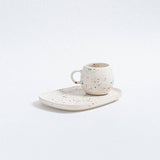 Egg Back Home - NEW PARTY Espressotasse Rund (90 ml) Weiß - ROSA ECK - Weiß, ,