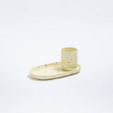 Egg Back Home - NEW PARTY Espressotasse/Eierbecher (Ø 5 cm) Gelb - ROSA ECK - Gelb, ,