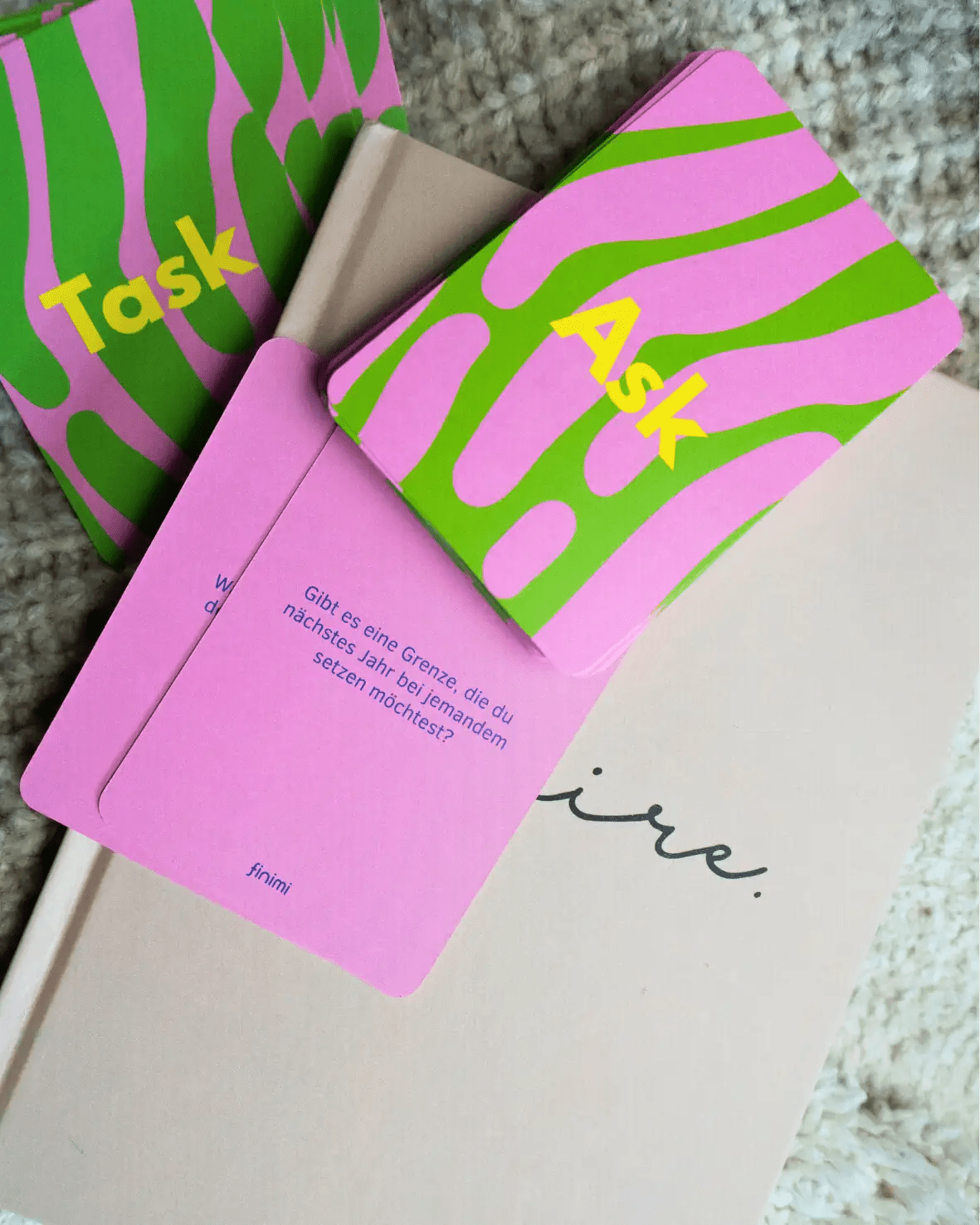 finimi - ASK & TASK Fragespiel | Birthday Edition - Fragespiel - ROSA ECK Concept Store