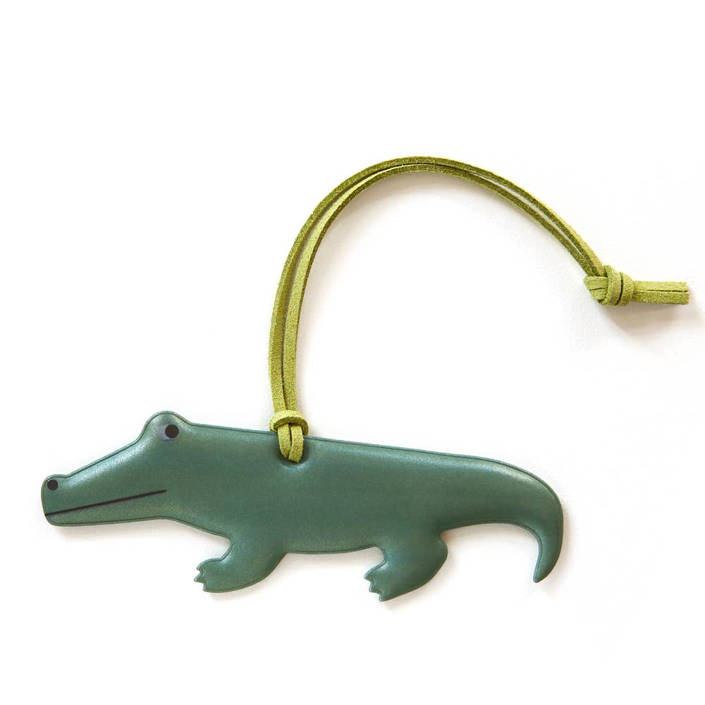 Firefly Reflectors - GREEN CROCODILE Reflektor für Kinder - ROSA ECK - Grün, Krokodil,