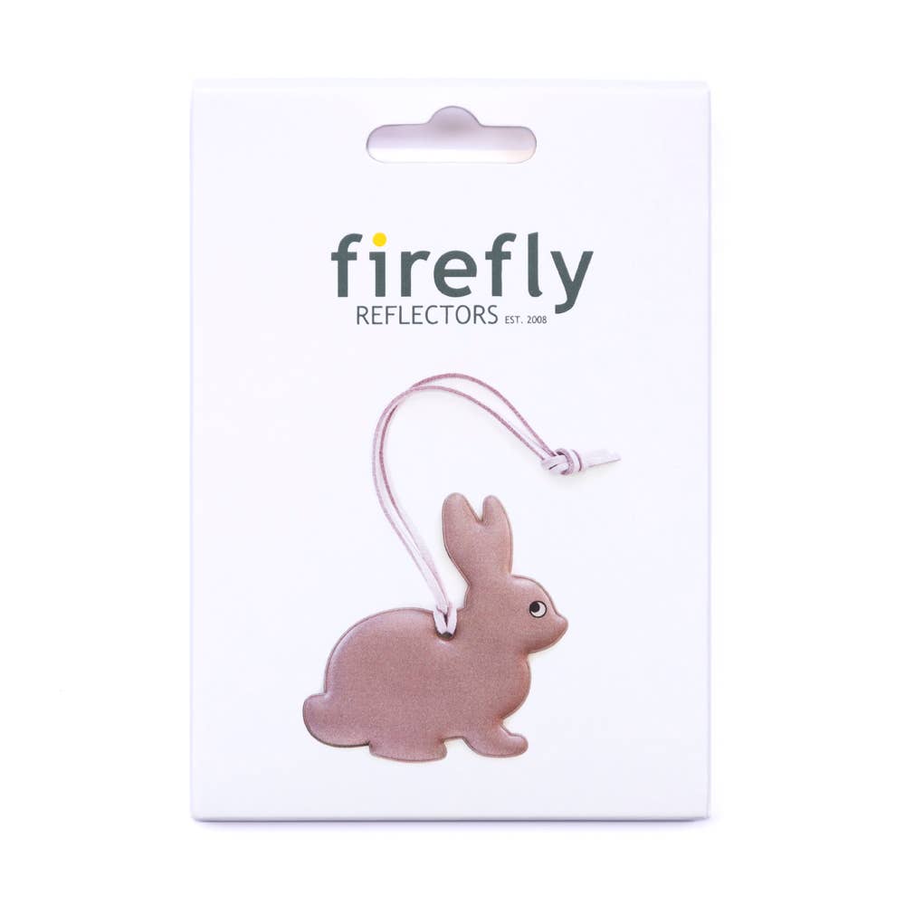 Firefly Reflectors - PINK BUNNY Reflektor für Kinder - ROSA ECK - Hase, Rosa,
