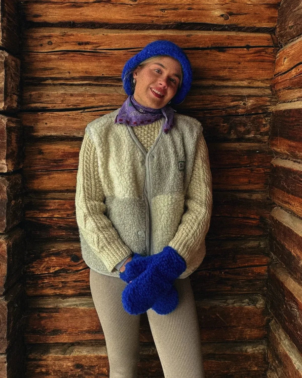 Happymess - Merino Fäustlinge • Cobalt - Handschuhe - ROSA ECK