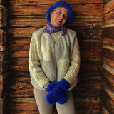 Happymess - Merino Fäustlinge • Cobalt - Handschuhe - ROSA ECK