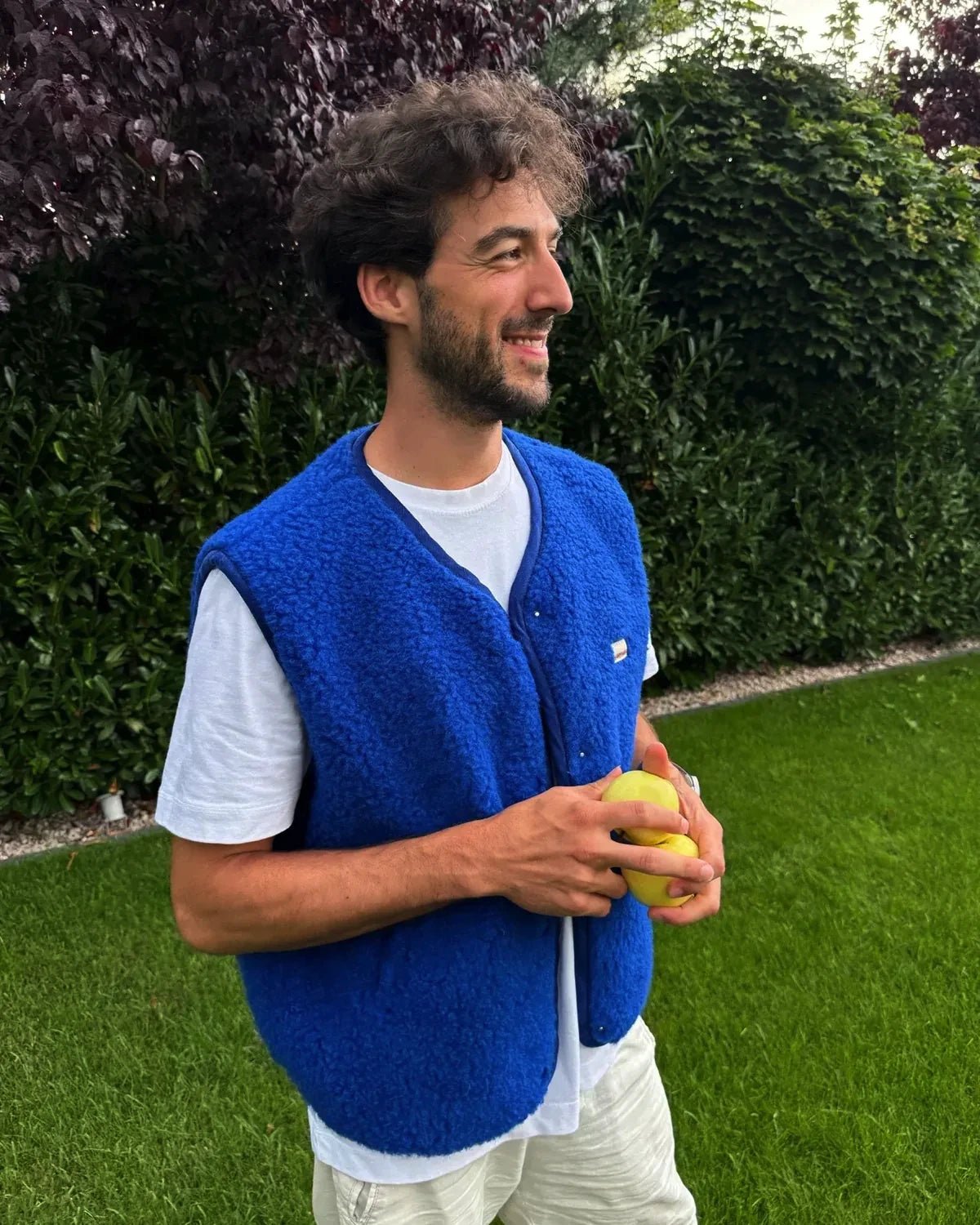 Happymess - Merino Wollweste • Cobalt - Weste - ROSA ECK