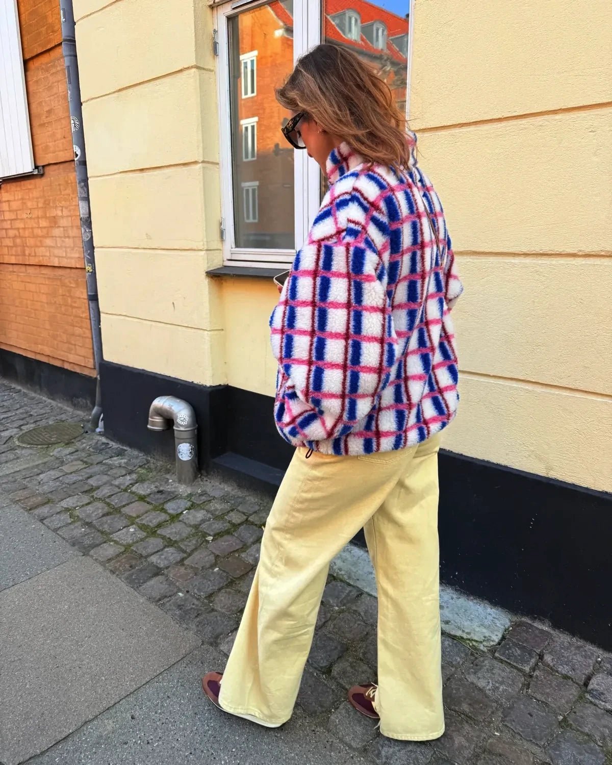 Happymess - Wolljacke mit Kängurutasche - Jacke - ROSA ECK