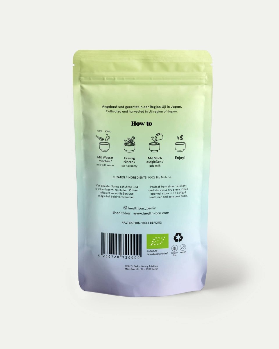 Health Bar - CEREMONIAL GRADE Bio Matcha Tee Premium (50 g) - ROSA ECK - , ,