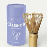 Health Bar - CHASEN Matcha Besen aus goldenem Bambus - ROSA ECK - , ,
