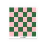 HERR&FRAUHEMPEL - KARO GRÜN - ROSA Schwammtuch - ROSA ECK - , ,