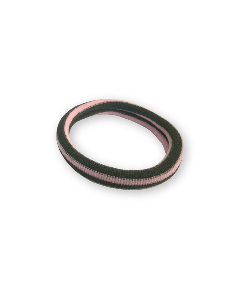 HERR&FRAUHEMPEL - LULU Haargummi • rosa - dunkelgrün - Haargummi - ROSA ECK Concept Store