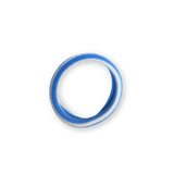 HERR&FRAUHEMPEL - LULU Haargummi • weiß - blau - Haargummi - ROSA ECK Concept Store