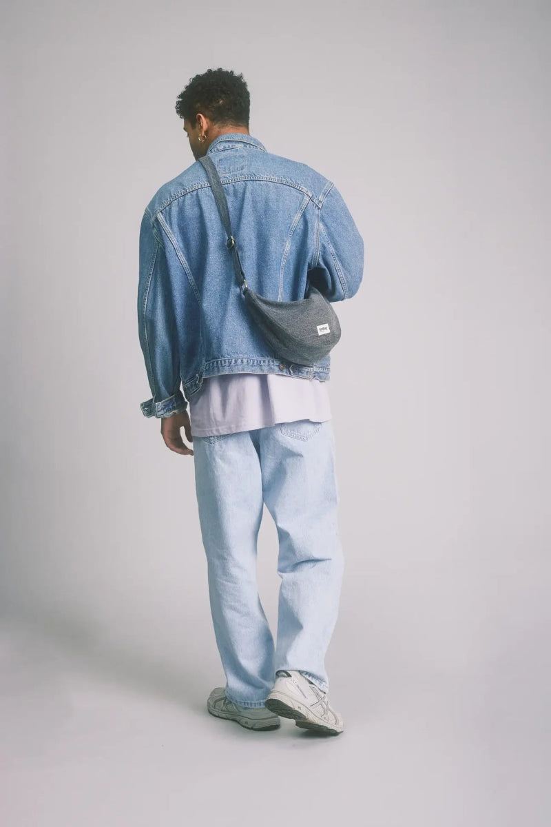 Hindbag - ANDREA Bananabag Jeans Grau - ROSA ECK - Denim gris, ,