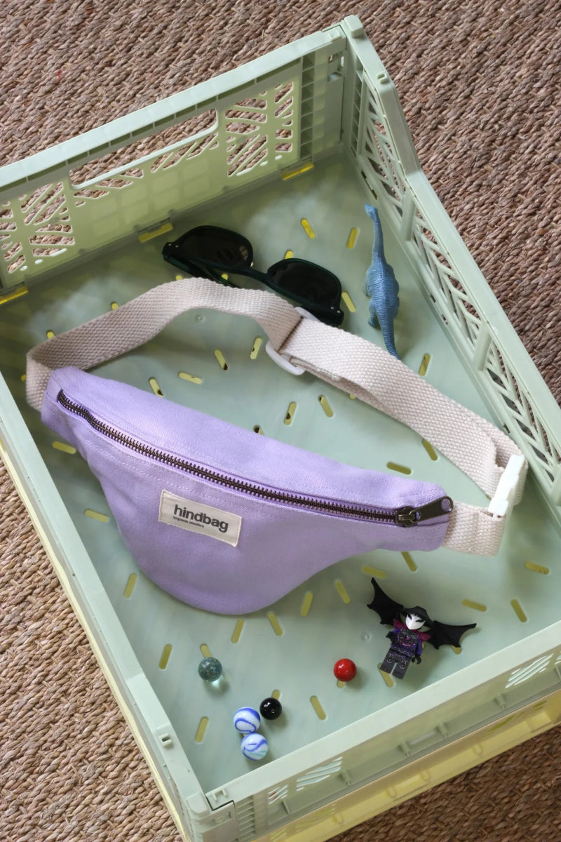 Hindbag - AUGUSTIN Bauchtasche für Kinder Flieder - ROSA ECK - Flieder, Kinder, Lilas
