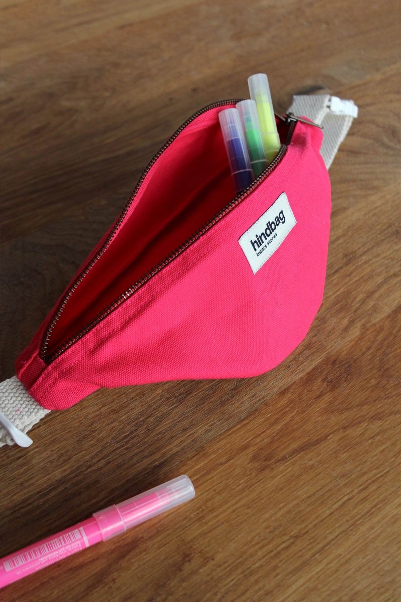 Hindbag - AUGUSTIN Bauchtasche für Kinder Pink - ROSA ECK - holi fuchsia, Kinder, Pink