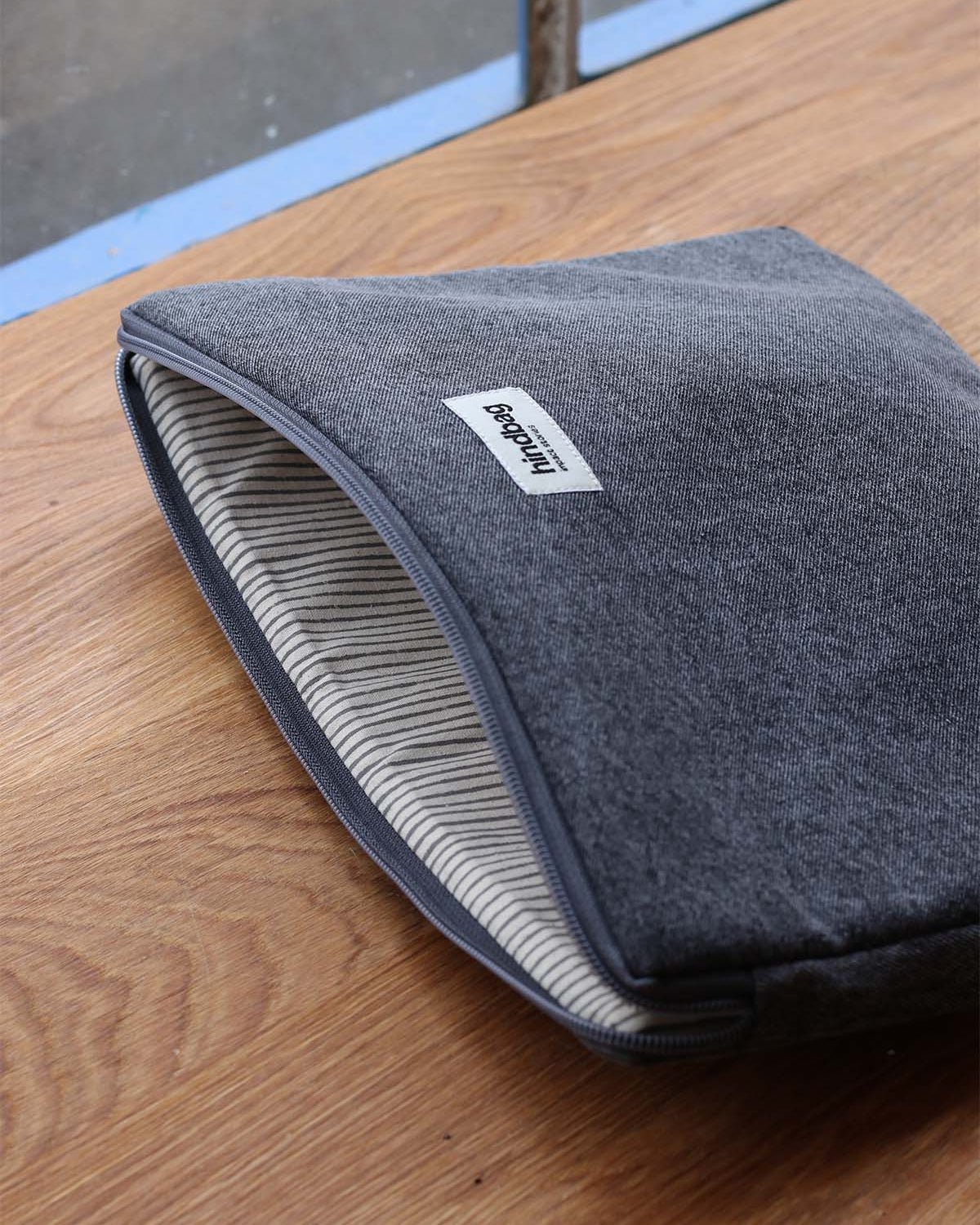Hindbag - AVA Laptoptasche S (13 Zoll) | Gray denim - Laptoptasche - ROSA ECK - Grau, ,