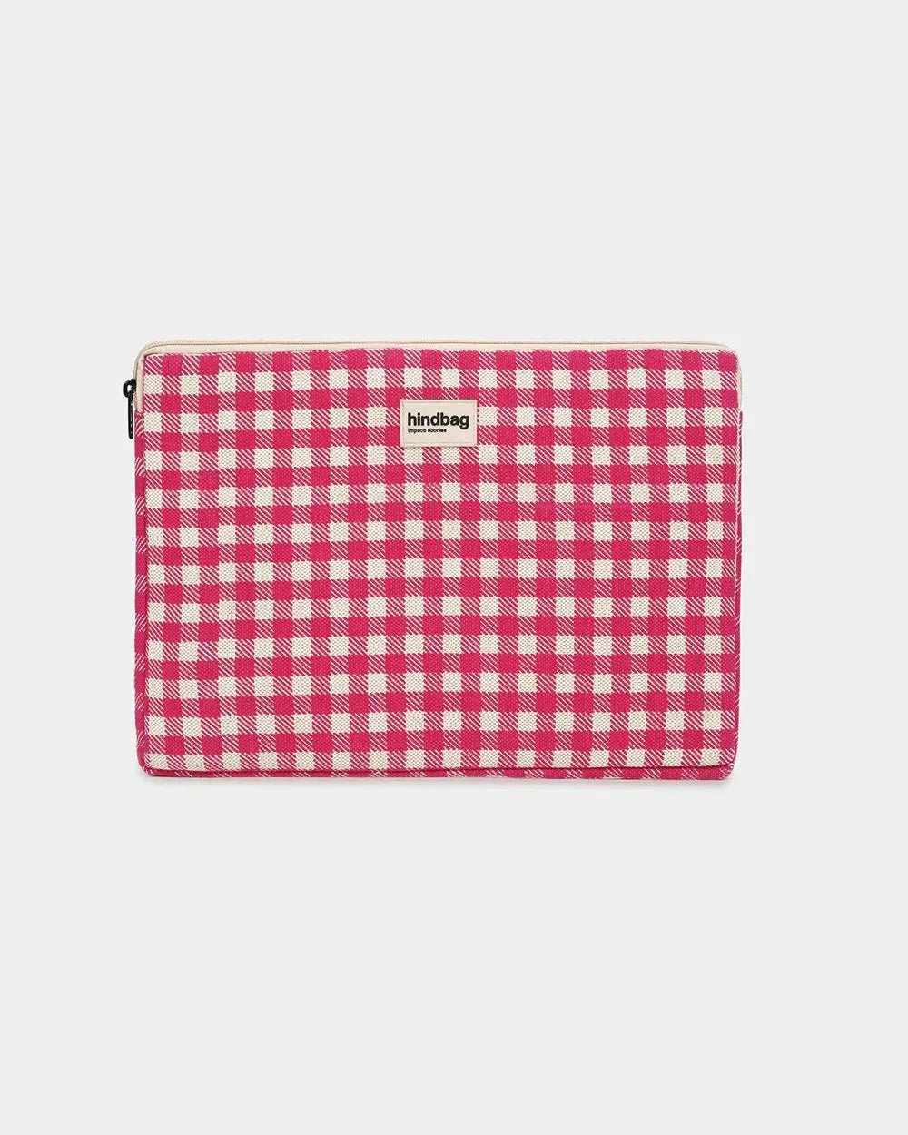 Hindbag - AVA S Laptoptasche • Rosa Kariert - Laptoptasche - ROSA ECK Concept Store
