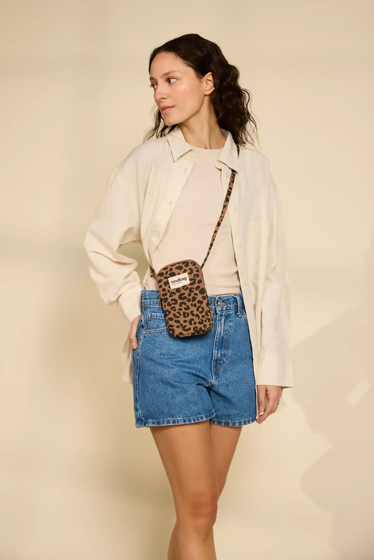 Hindbag - BILL Handytasche | Leopard Cannelle - Handytasche - ROSA ECK Concept Store