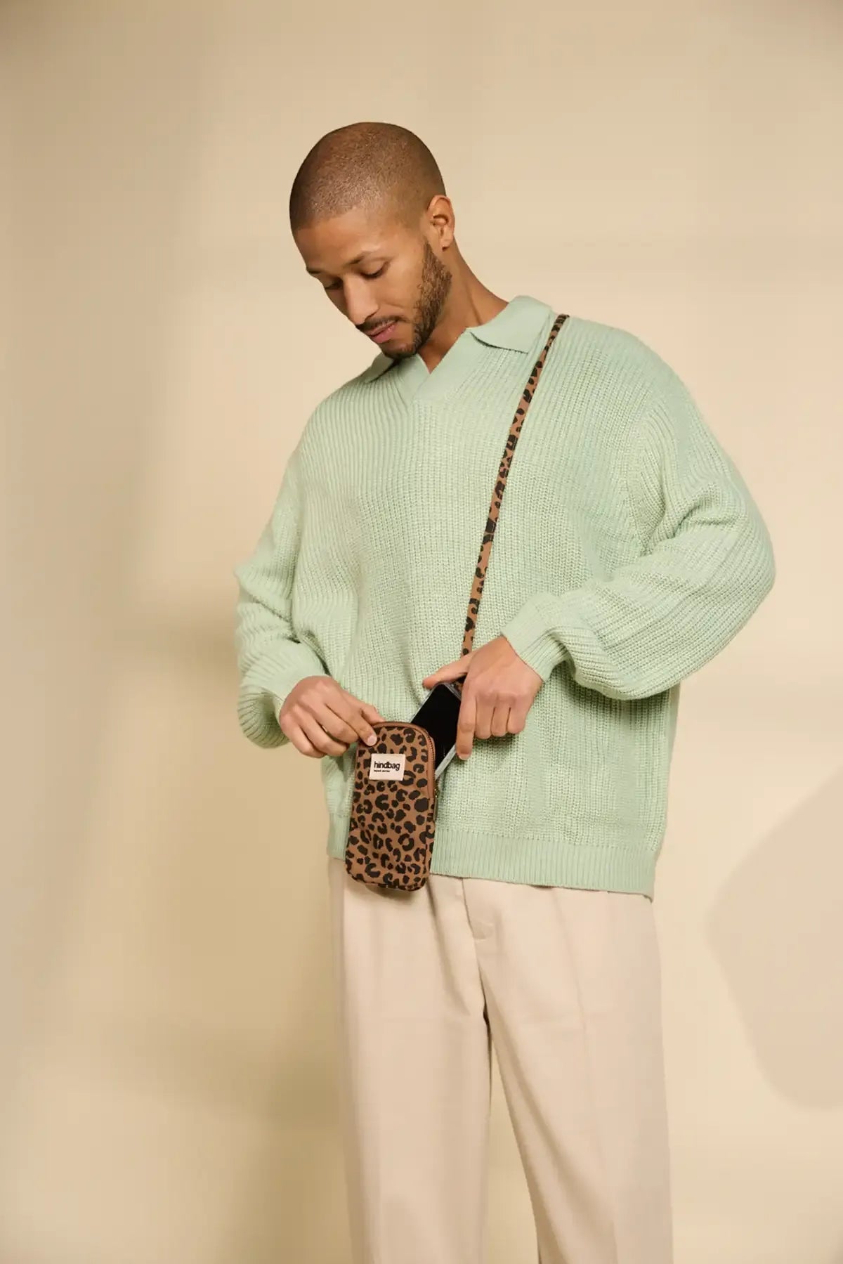 Hindbag - BILL Handytasche | Leopard Cannelle - Handytasche - ROSA ECK Concept Store