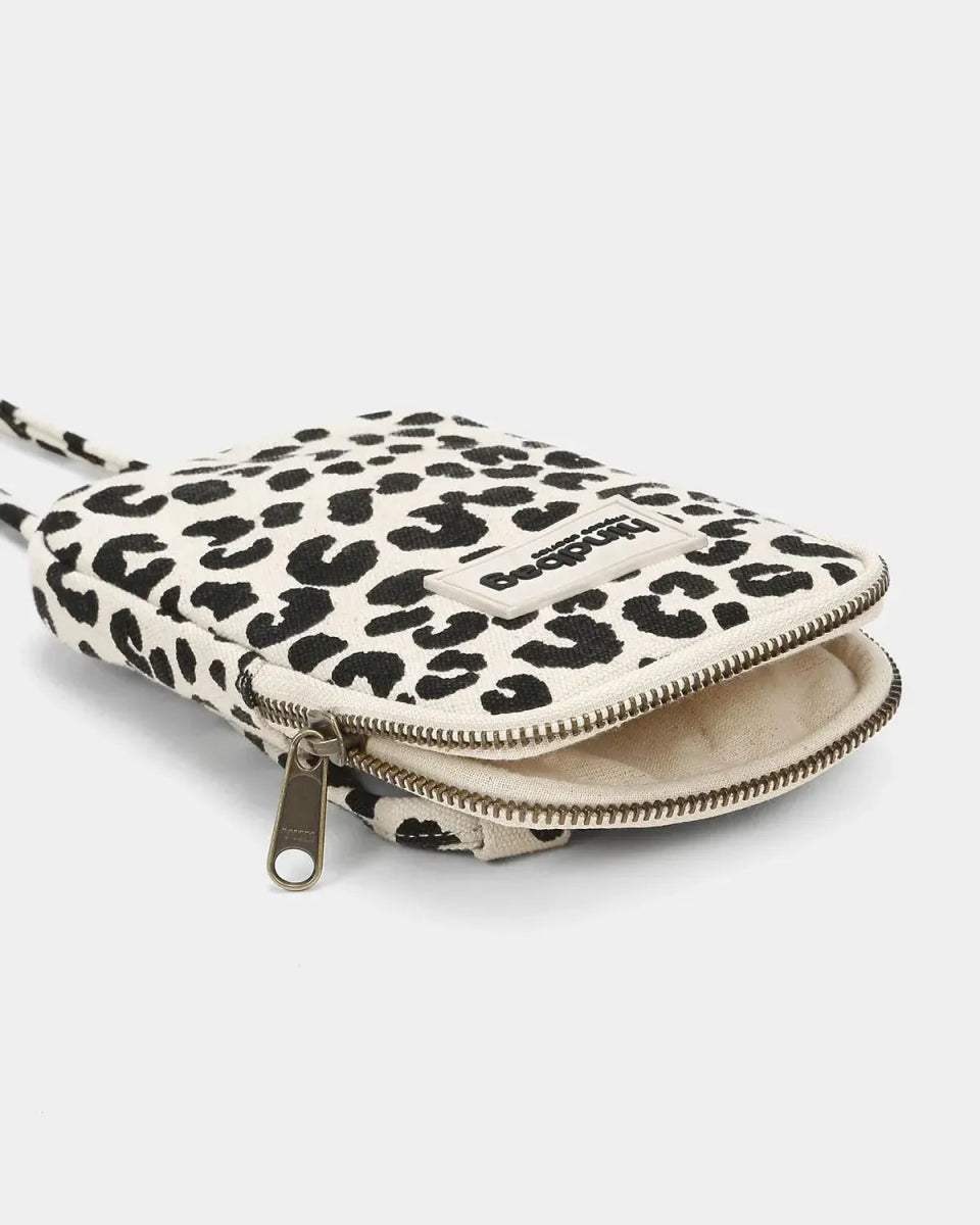 Hindbag - BILL Handytasche • Leopard Naturweiß - Tasche - ROSA ECK Concept Store