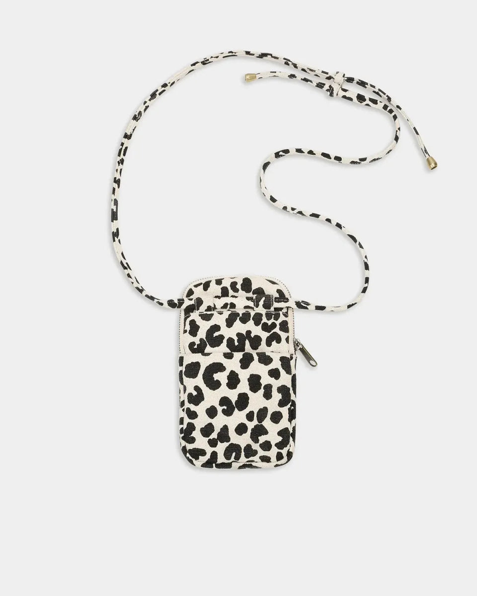 Hindbag - BILL Handytasche • Leopard Naturweiß - Tasche - ROSA ECK Concept Store