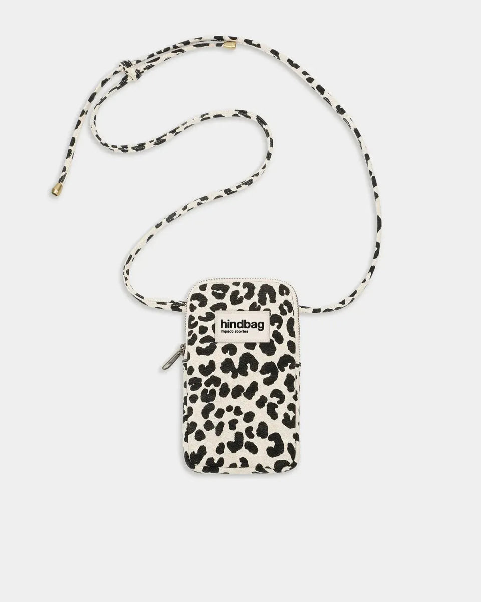 Hindbag - BILL Handytasche • Leopard Naturweiß - Tasche - ROSA ECK Concept Store