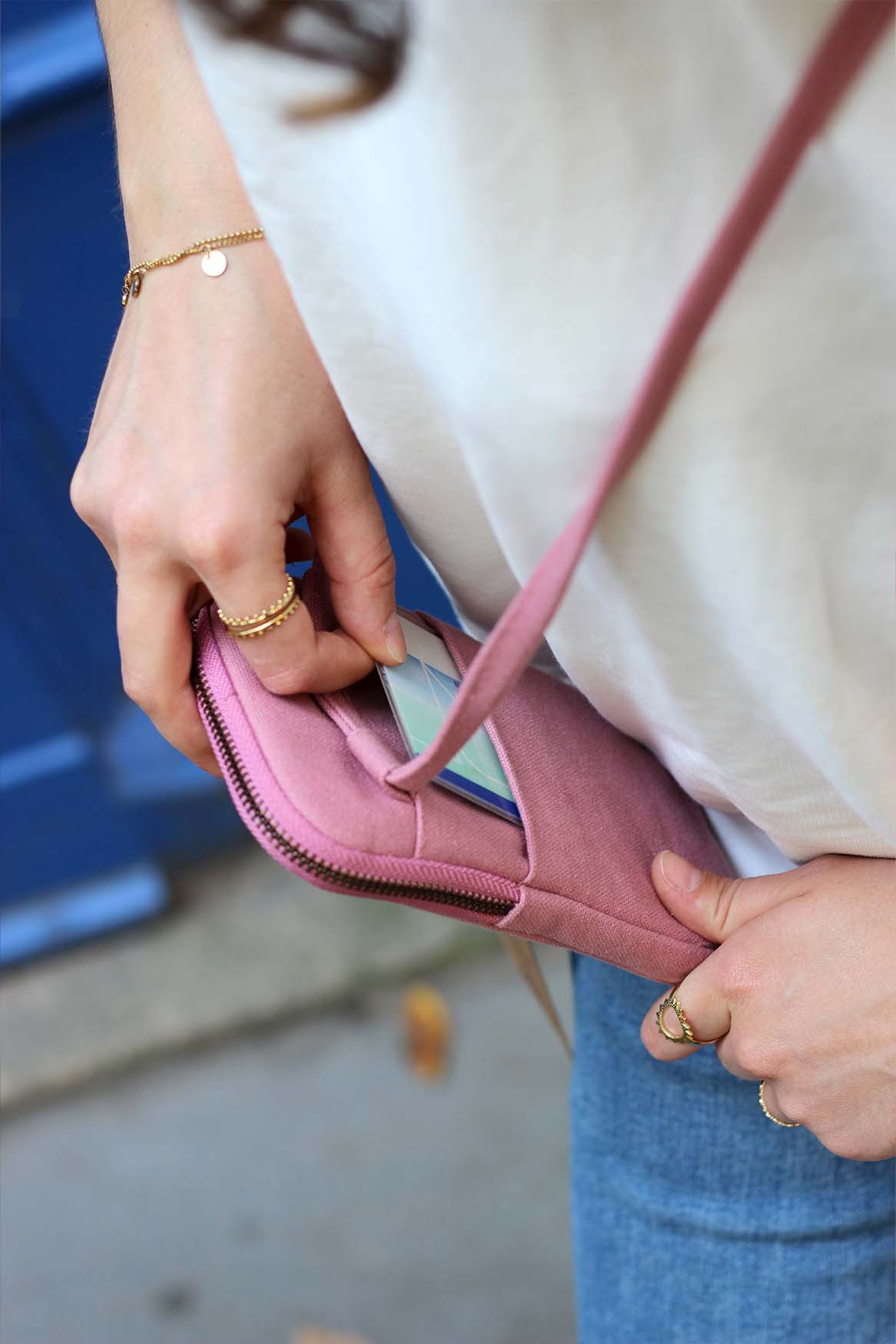Hindbag - BILL Handytasche Rosa - ROSA ECK - Blush, Rosa,
