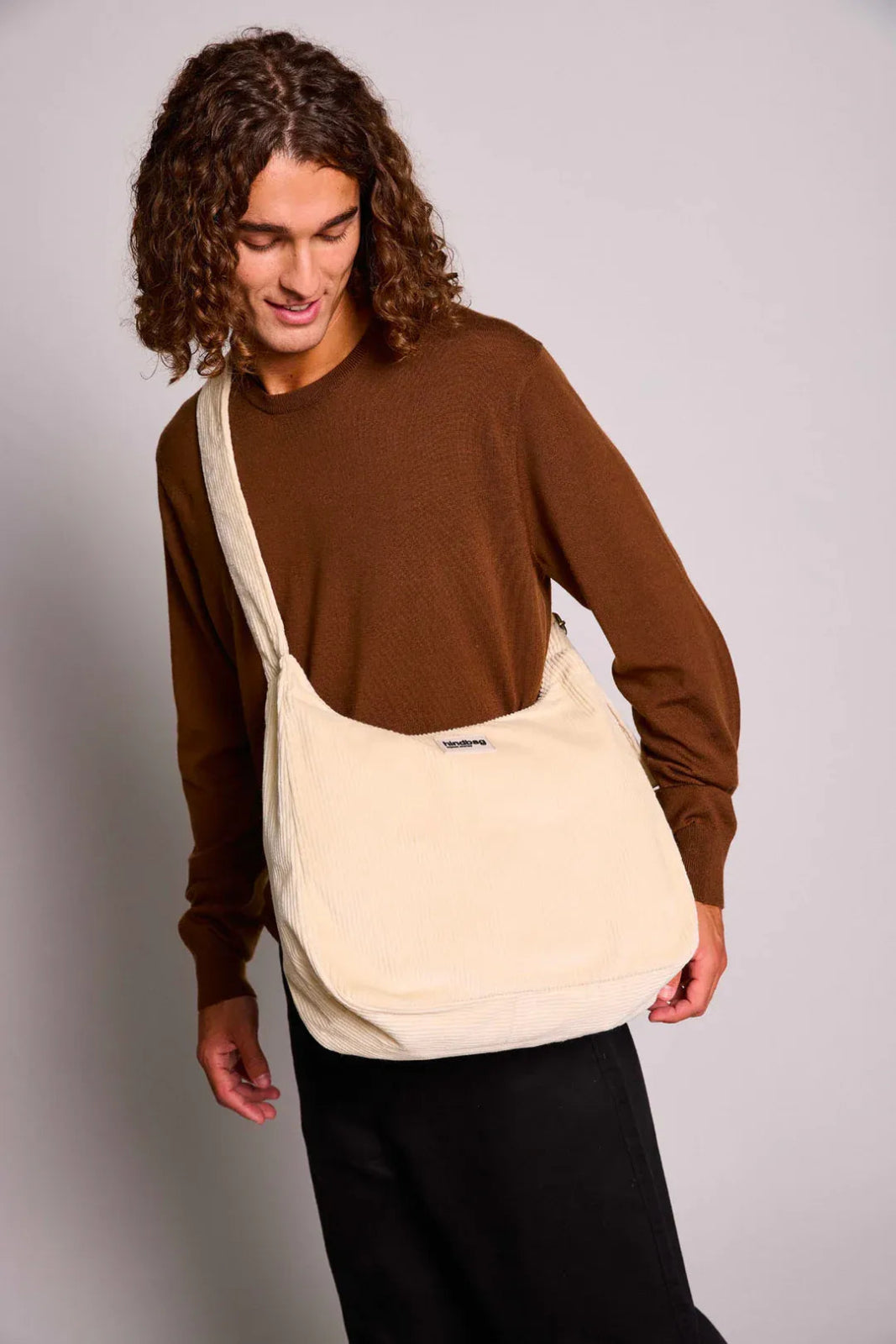 Hindbag - CLAIRE Hobo - Tasche • Cord Beige - Schultertasche - ROSA ECK