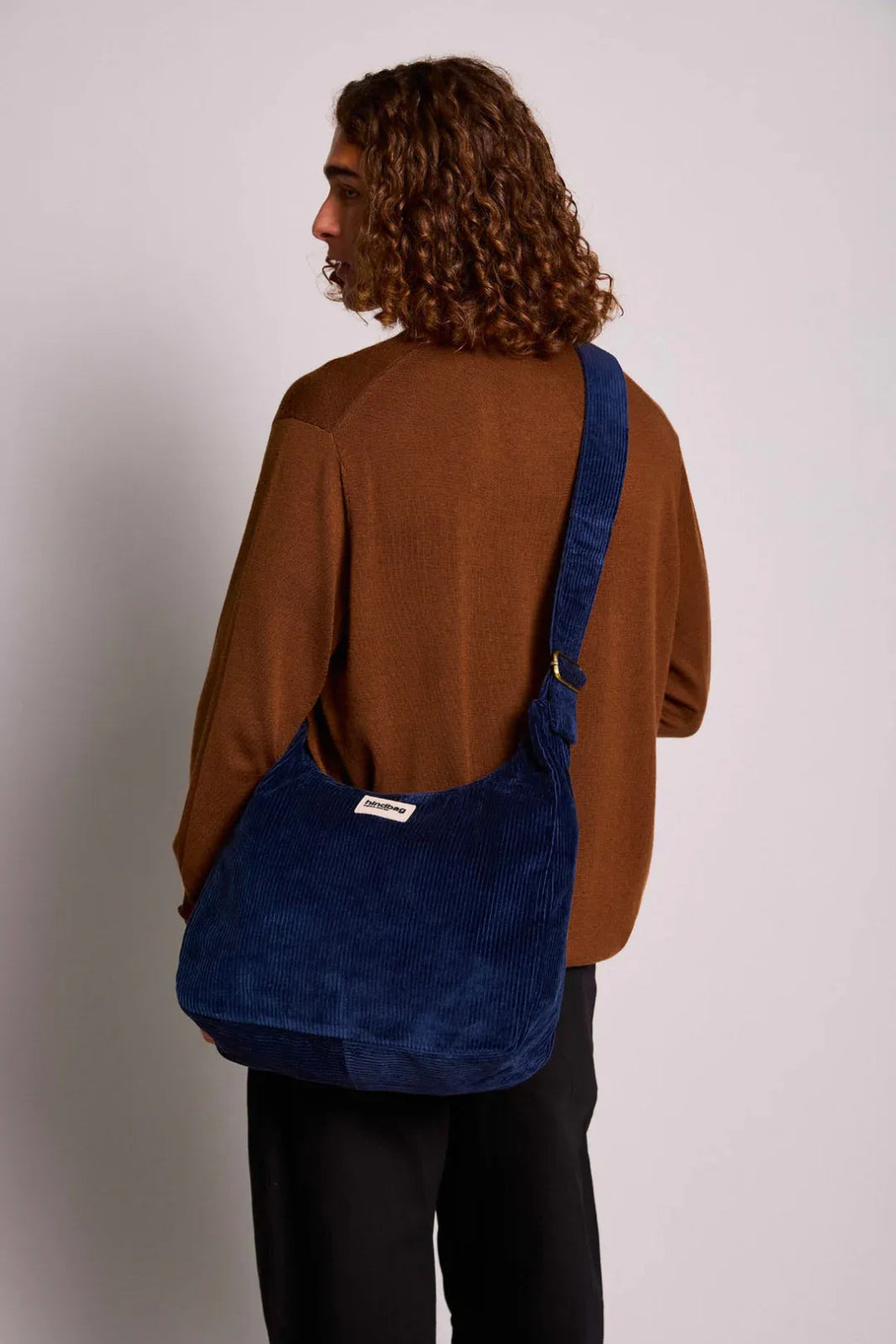 Hindbag - CLAIRE Hobo - Tasche • Cord Marineblau - Schultertasche - ROSA ECK