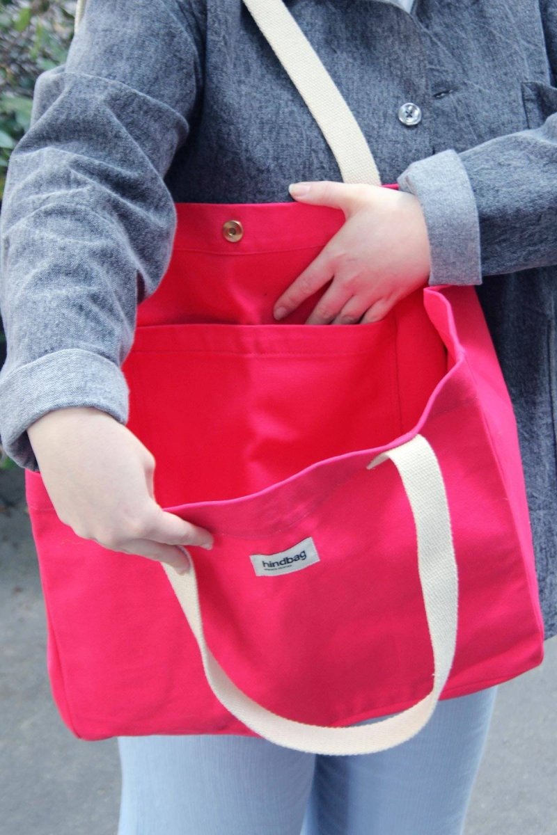 Hindbag - CLAUDE Einkaufstasche Fuchsia - ROSA ECK - Fushia, ,