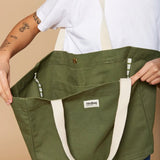 Hindbag - CLAUDE Einkaufstasche Olivgrün - ROSA ECK - Olive, ,