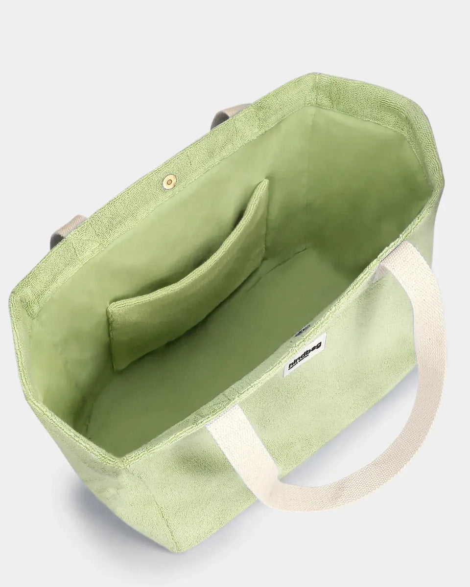 Hindbag - CLAUDE Strandtasche • Frottee Grün - Tasche - ROSA ECK Concept Store