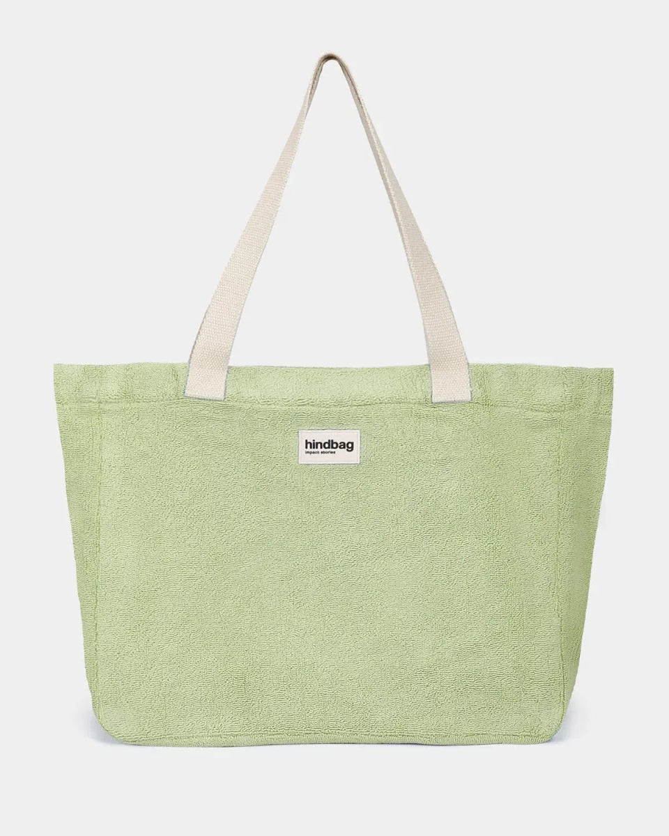 Hindbag - CLAUDE Strandtasche • Frottee Grün - Tasche - ROSA ECK Concept Store