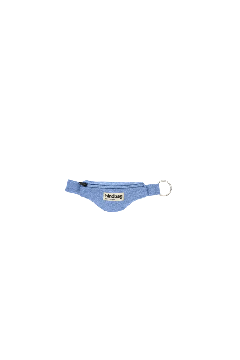 Hindbag - CÔME Schlüsselanhänger Jeans Blau - ROSA ECK - Blau, Denim bleu,