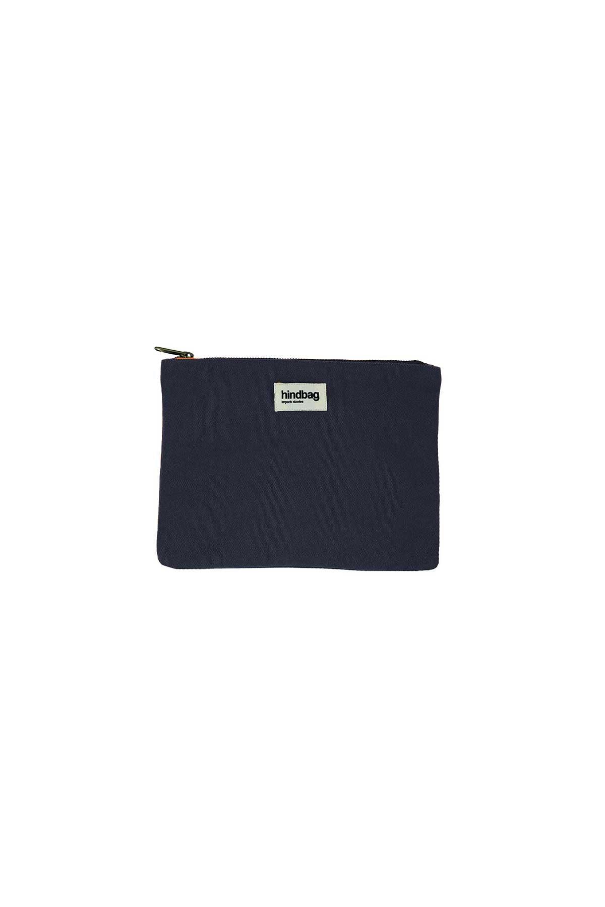Hindbag - EMA Beutel mit Reisverschluss | Navy Blue - Beutel - ROSA ECK - Blau, ,