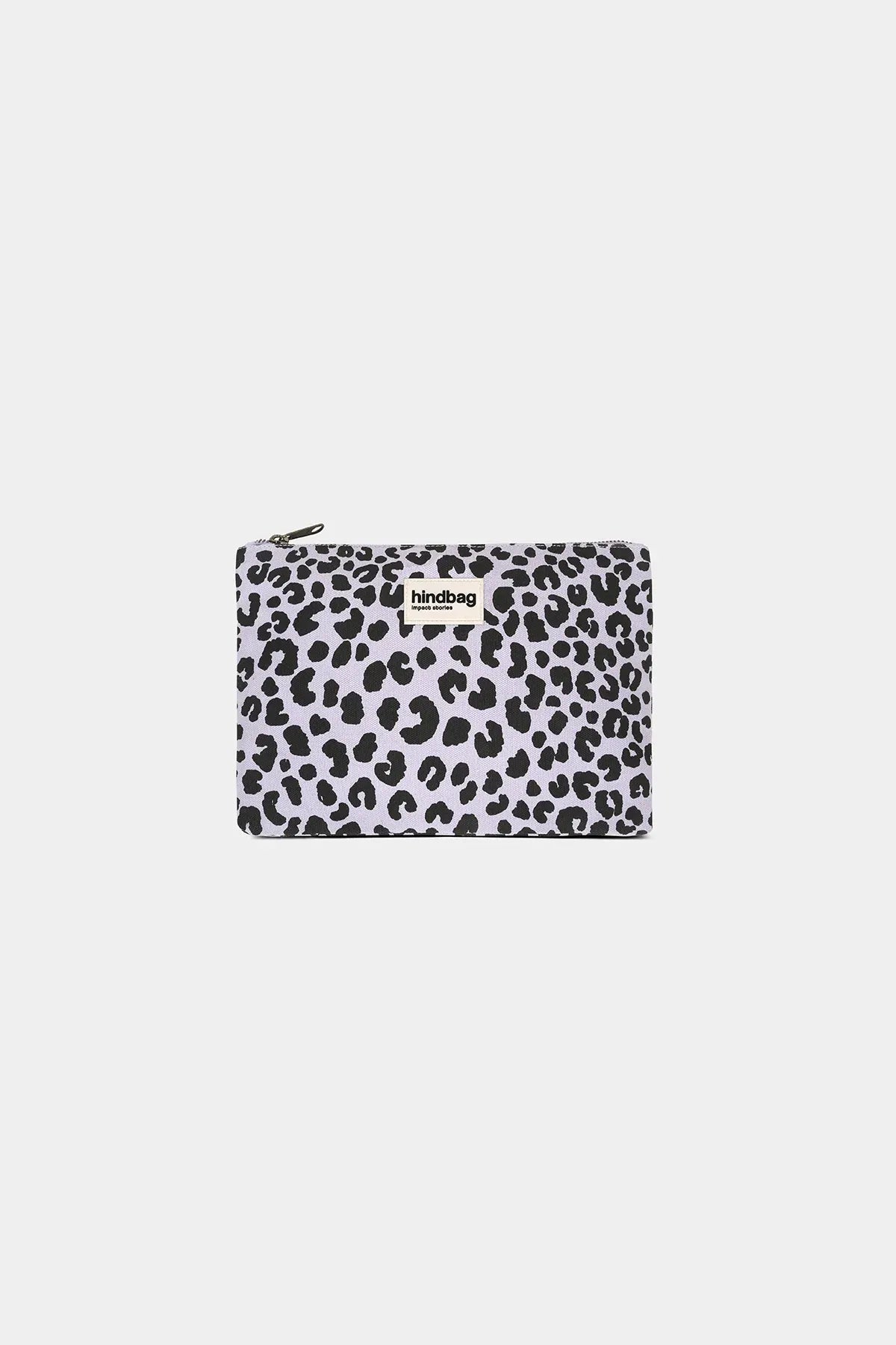 Hindbag - EMA Handtasche mit Reisverschluss | Leopard Lilas - ROSA ECK Concept Store