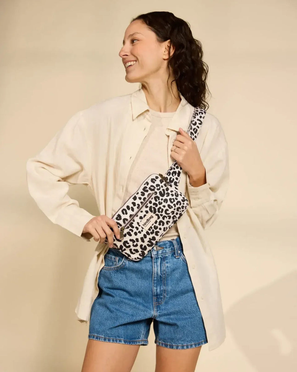 Hindbag - HARRY Umhängetasche • Leopard Naturweiß - Tasche - ROSA ECK Concept Store