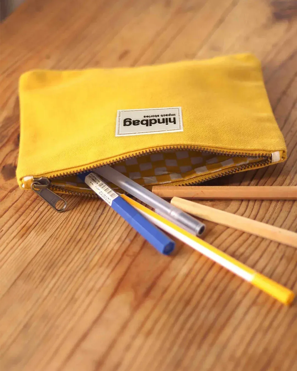 Hindbag - Hindbag LOU Etuis • Safrangelb - Beutel - ROSA ECK Concept Store